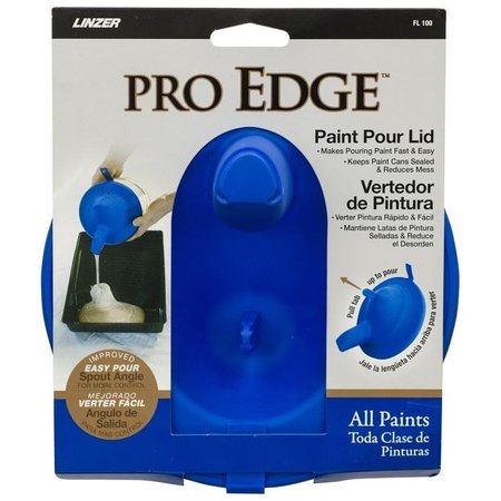 Linzer Pro Edge Paint Pour Lid, Plastic, Blue FL100